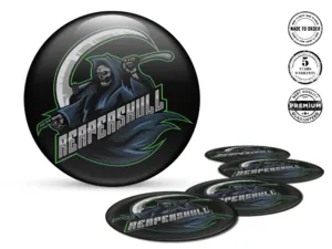 Resin Domed Stickers Velocity Core Style